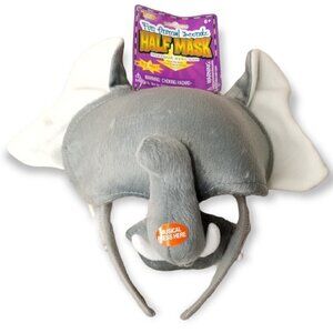 Elephant Adult Plush Costume Half Mask